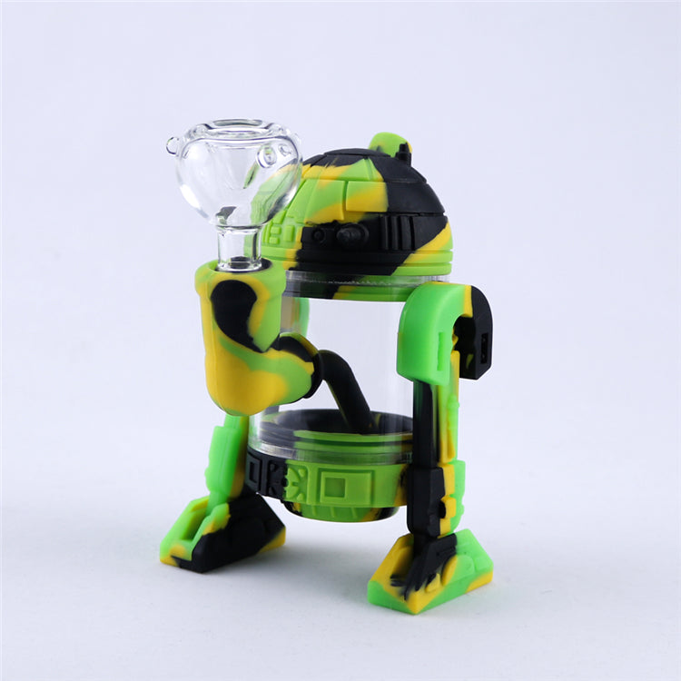 5 Glow In The Dark Silicone Dab Rig (Random Color)