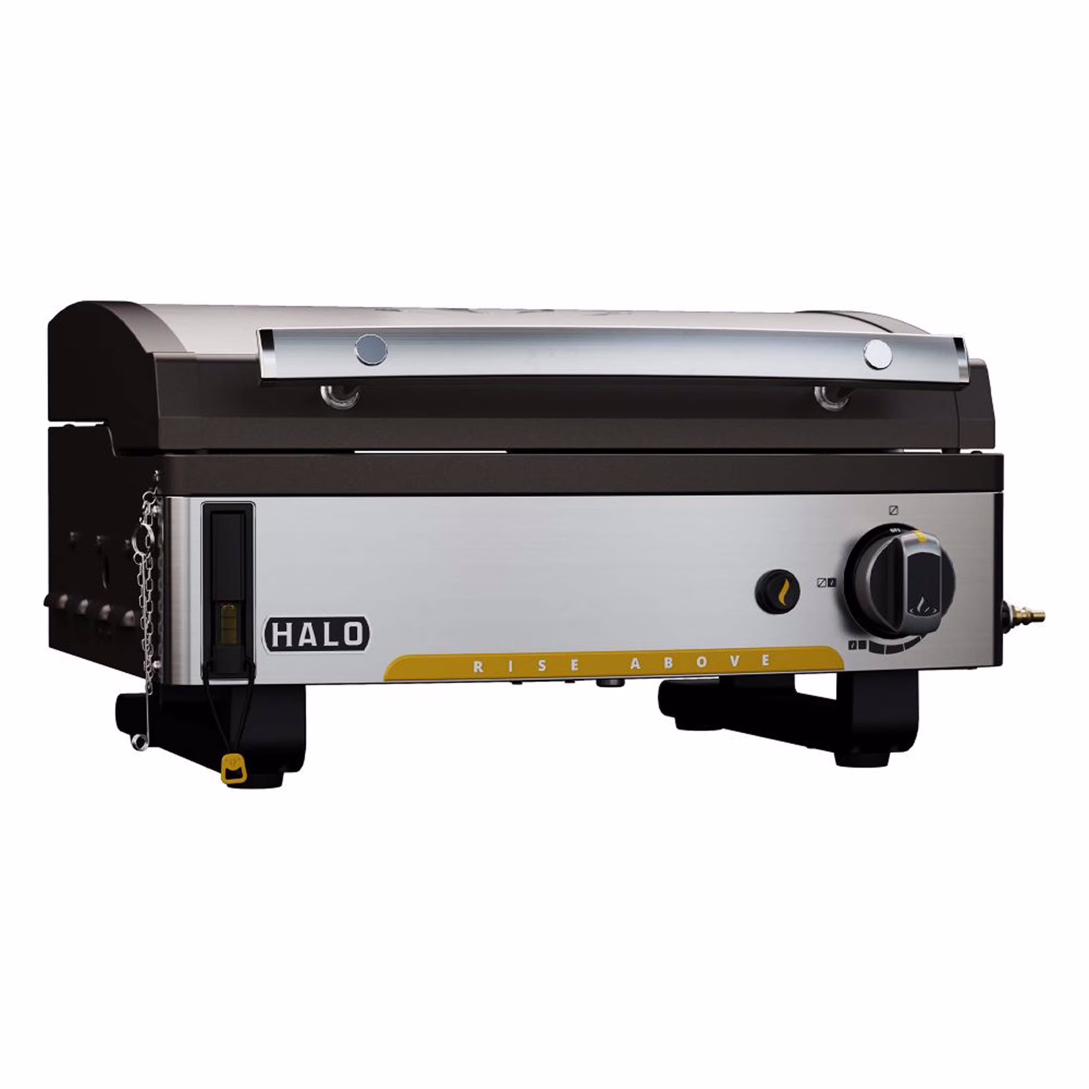 HALO Elite1B 1-Burner Outdoor Propane Gas Griddle with 2-Zone Cooking and Compact Design