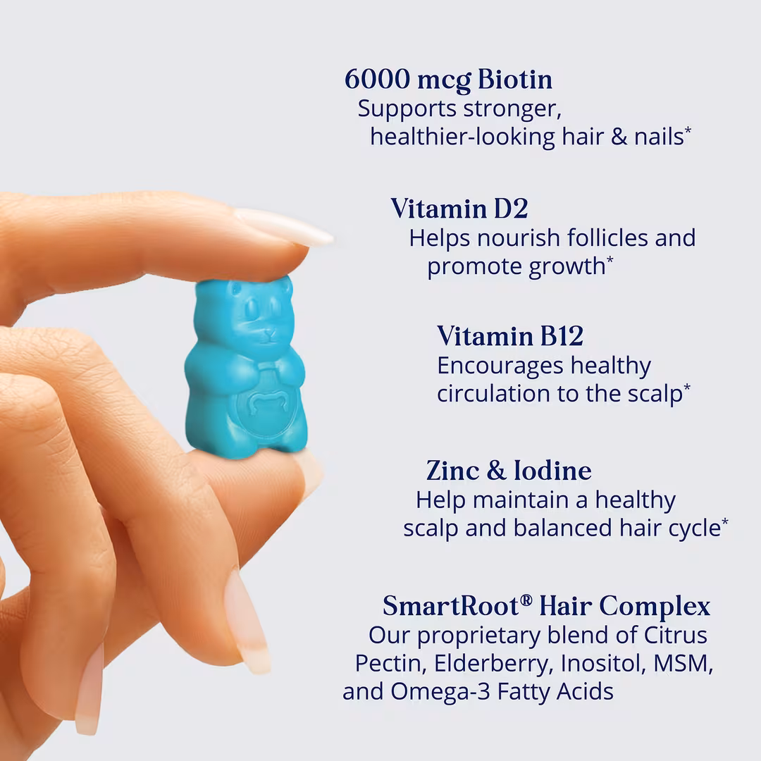 Sugarbear  Hair Vitamin Kosher Gummy Multivitamin + Extra Strength Biotin