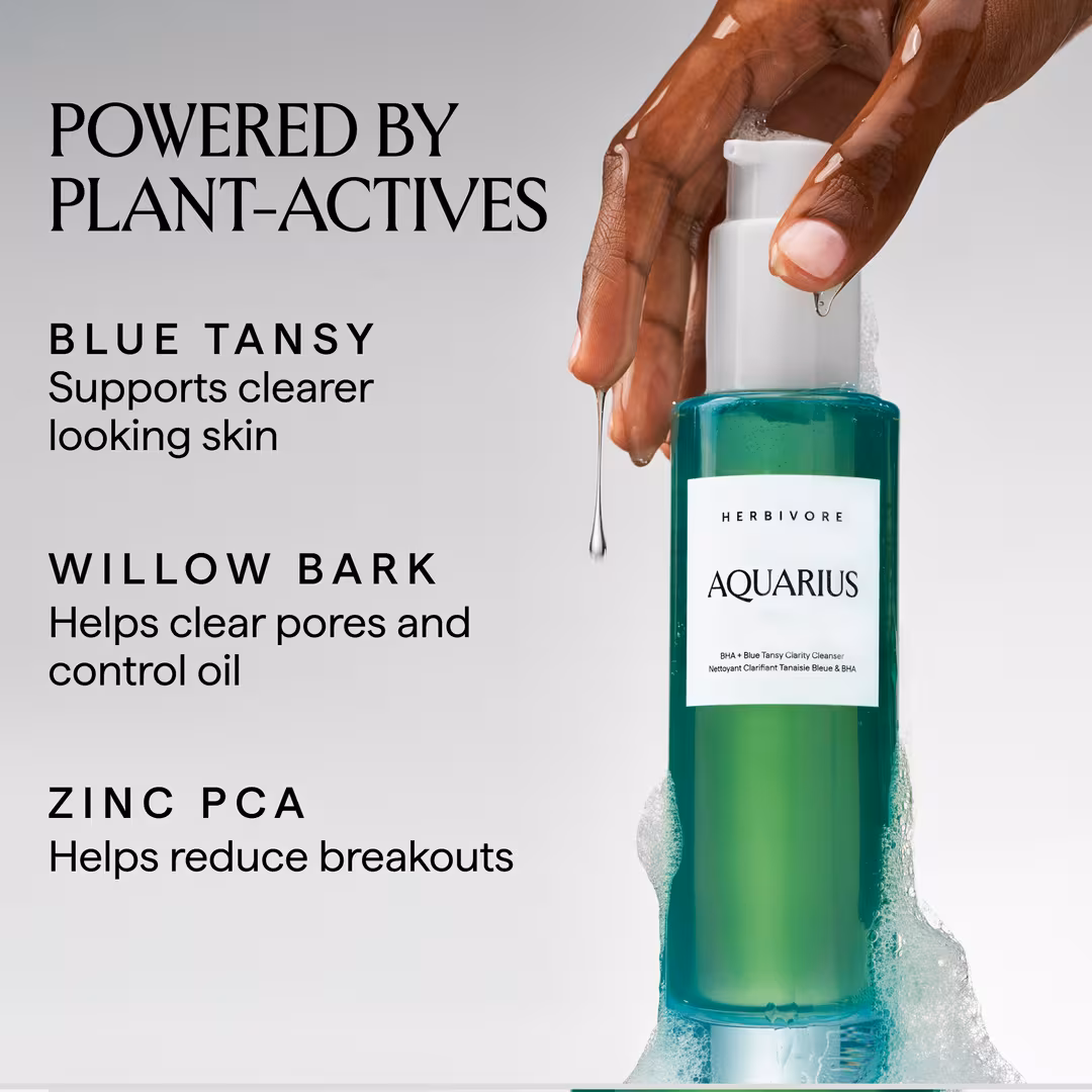 HERBIVORE  AQUARIUS BHA + Blue Tansy Clarity Cleanser
