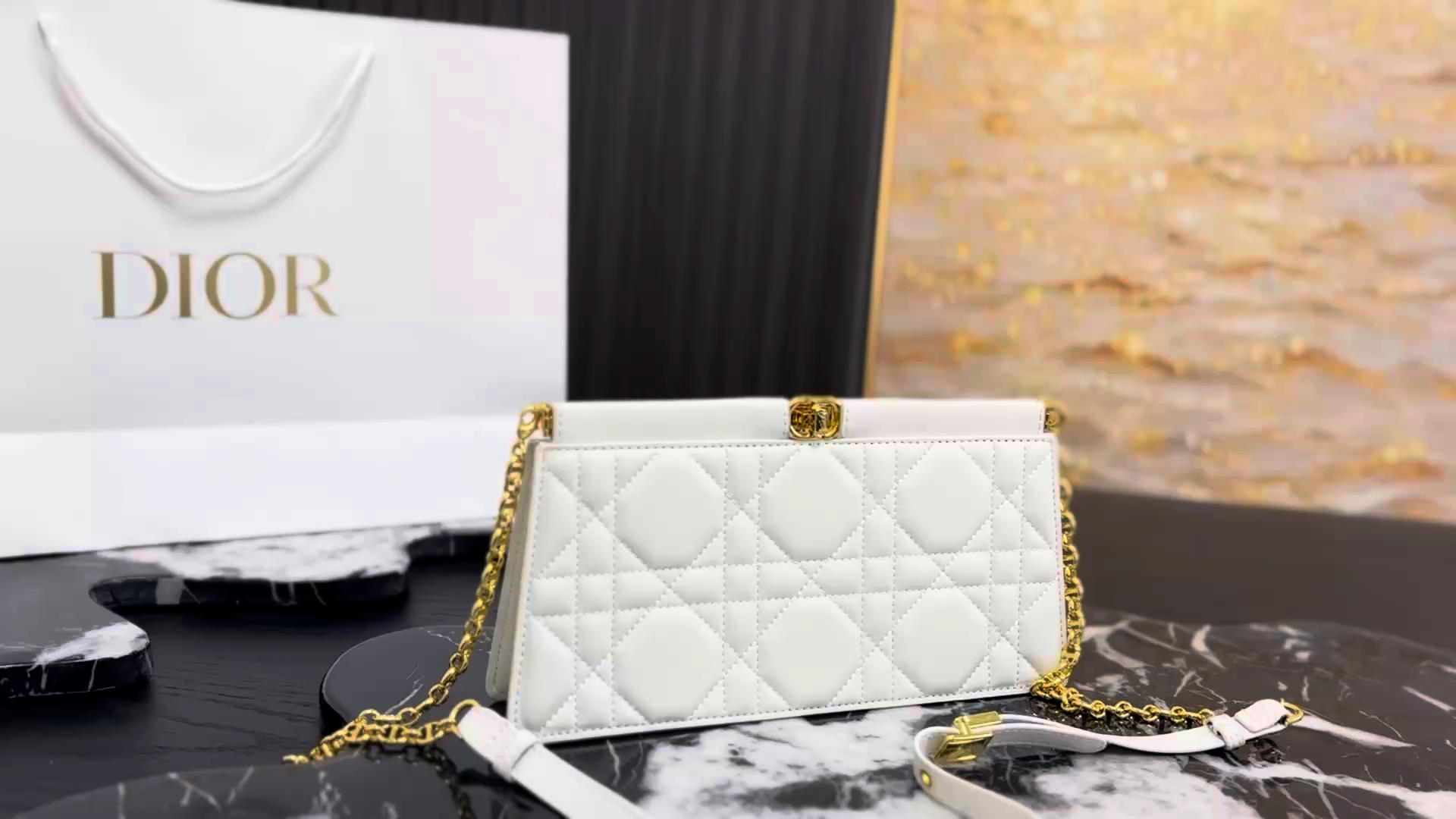 Dior Caro Chain Clutch