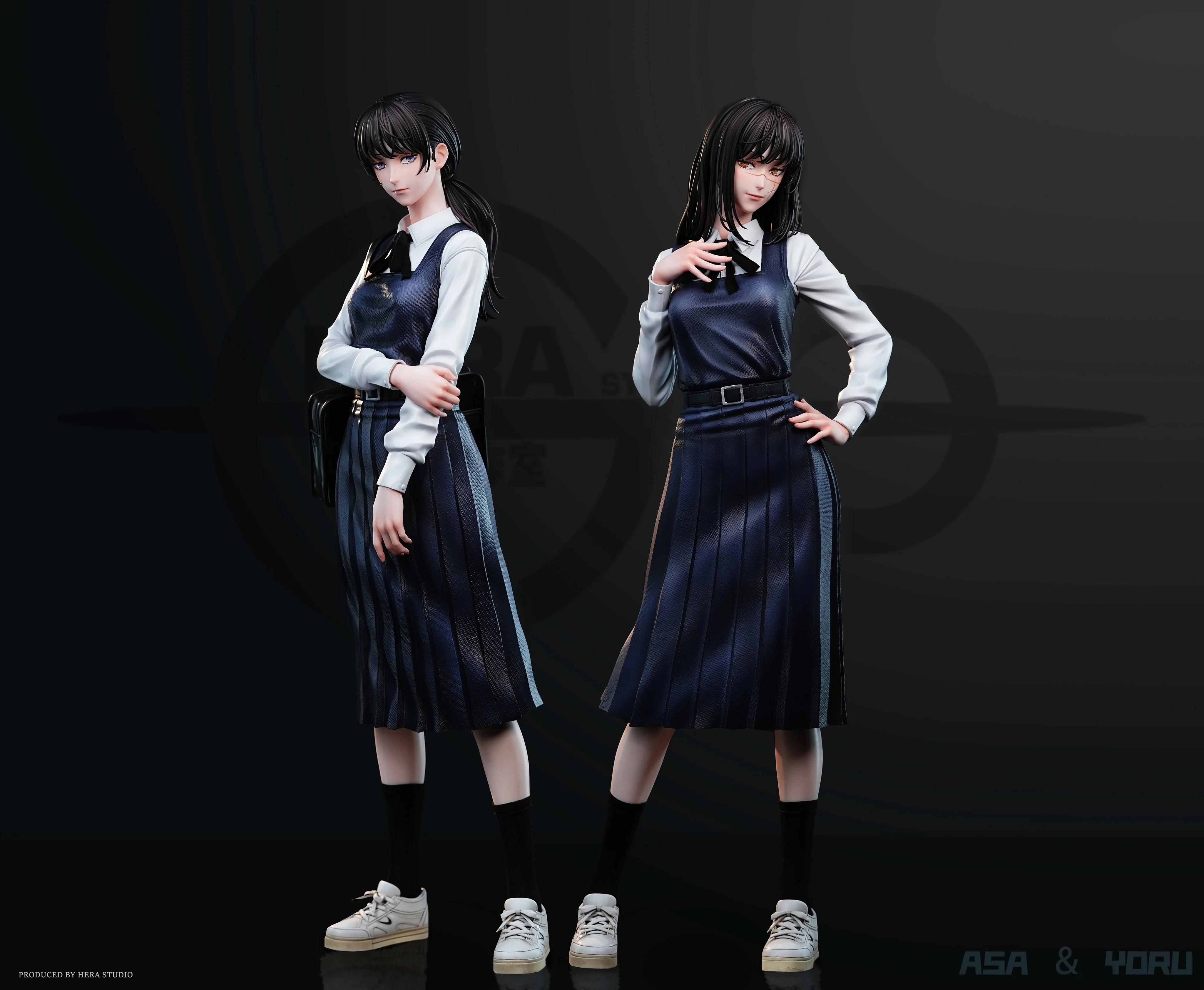 Chainsaw Man - Asa Mitaka & Yoru | 1:4 Resin Statue | von HeRa Studio