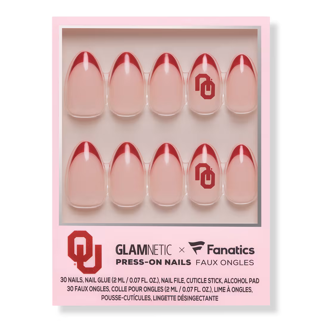 Glamnetic x Fanatics Nail  Oklahoma Sooners Press-On Nails