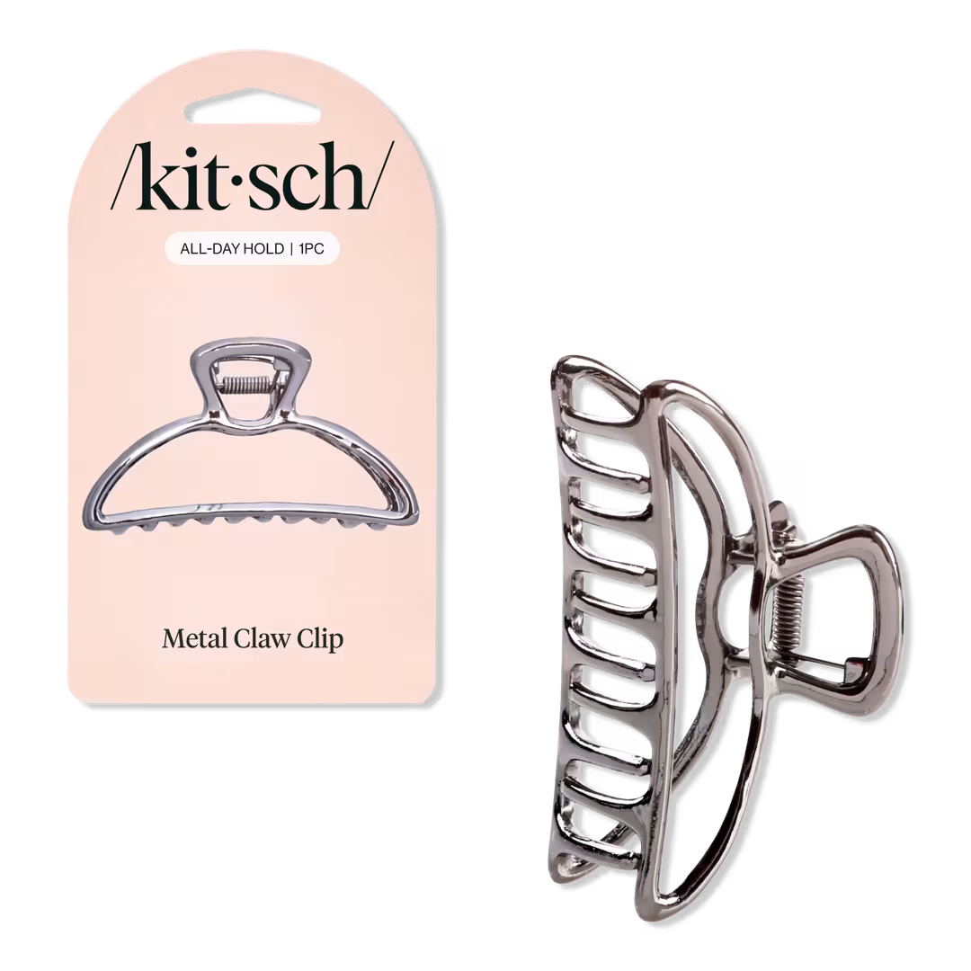 Kitsch  Hematite Open Shape Claw Clip