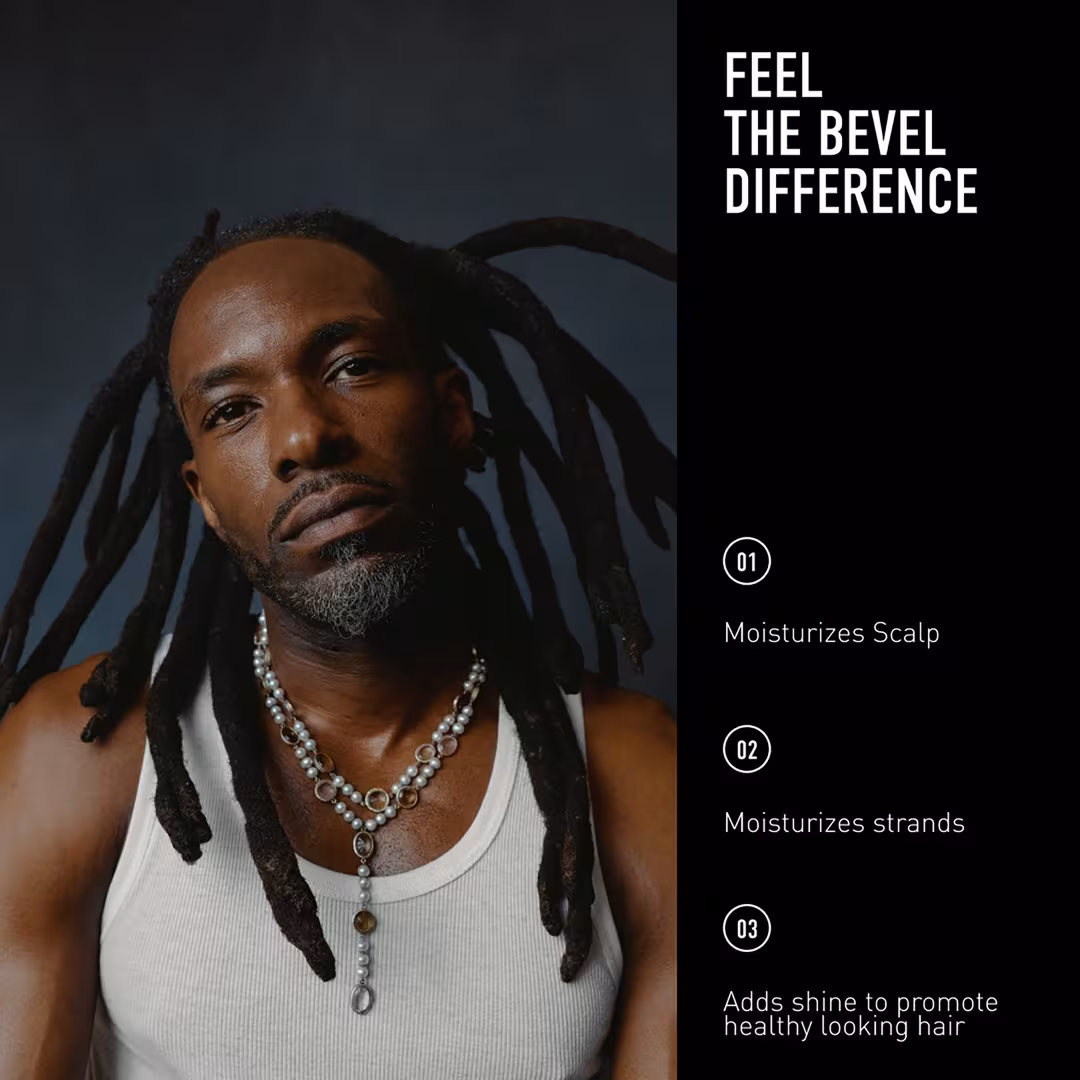 BEVEL  3-in-1 Hair Oil with Jojoba and Jamaican Black Castor Oils