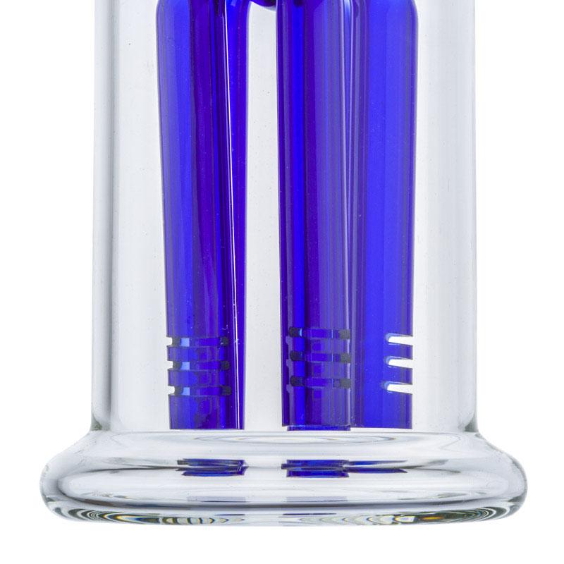 8 Blue 3-Arm Tree Perc Dab Rig