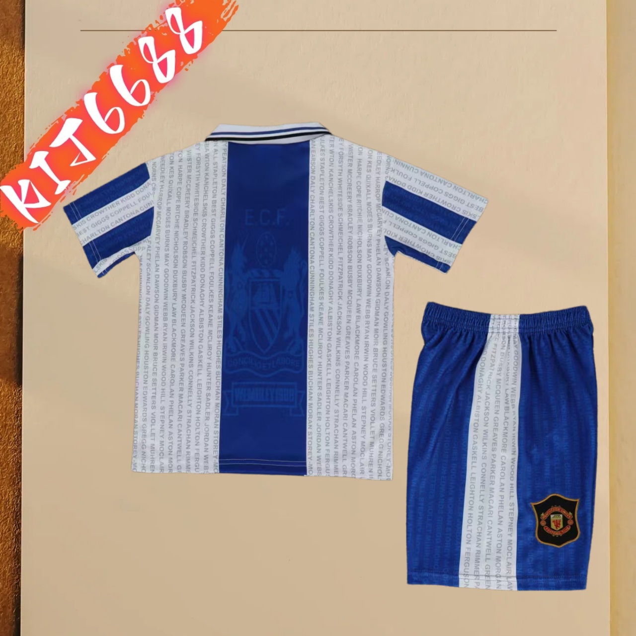 94/96 Manchester United Third Away  Retro Football Shirt ( Kids Kit )