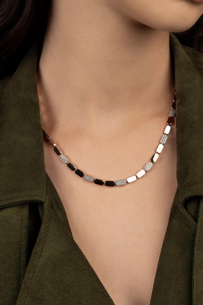 Collana Regolabile Oro Rosa