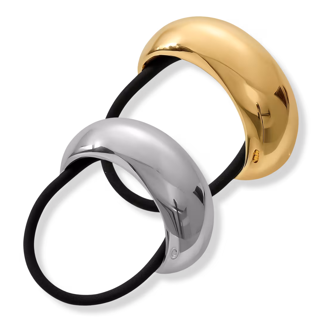 Pink Pewter  Luna Metallic Hair Ties