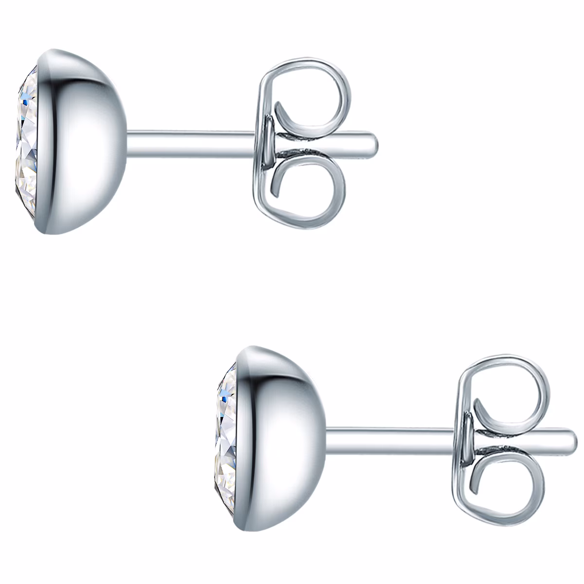 Ohrstecker Edelstahl Zirkonia in Silber