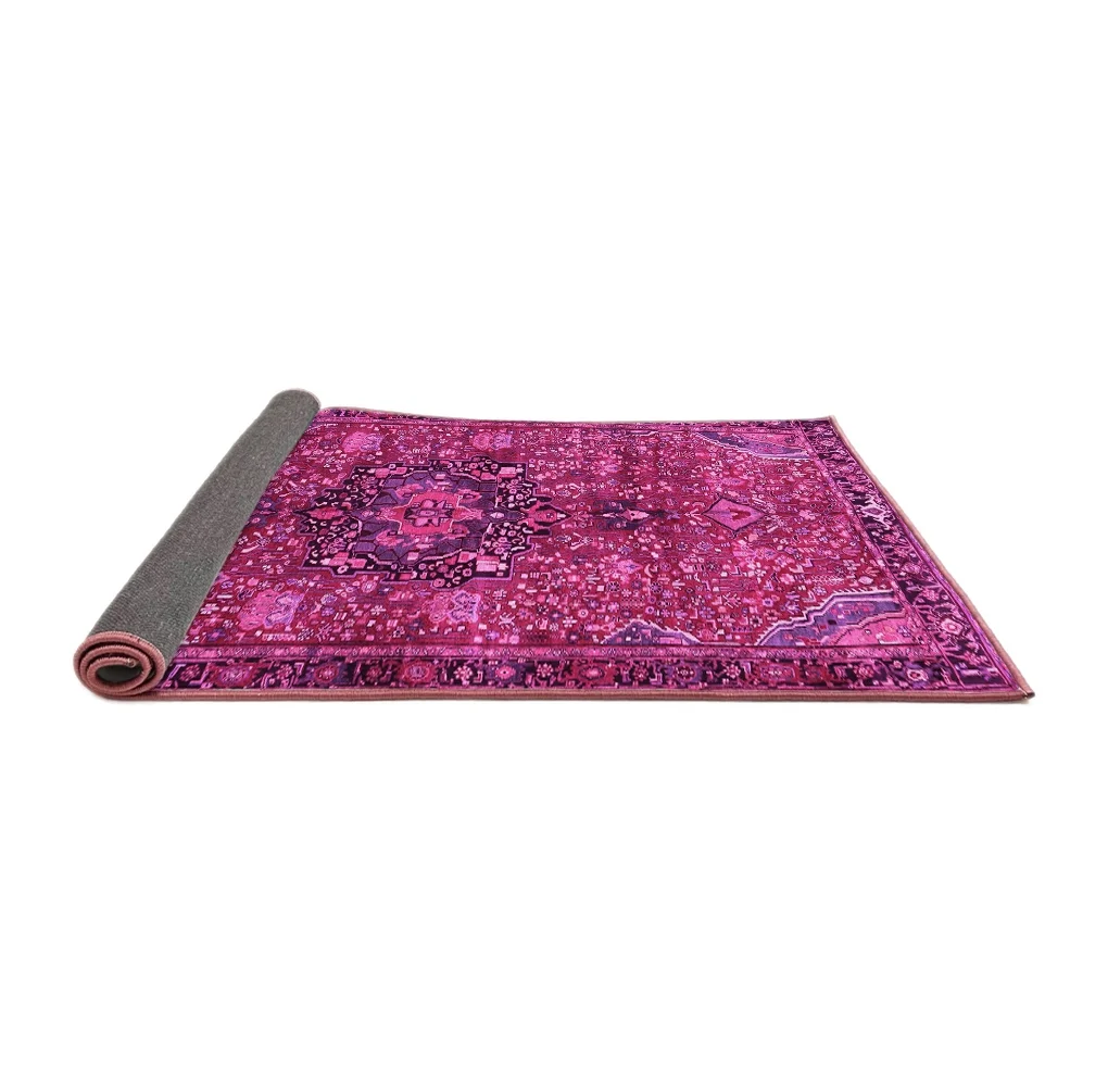 Ahgly Company Indoor Rectangle Persian Pink Traditional Area Rugs, 8' x 10'