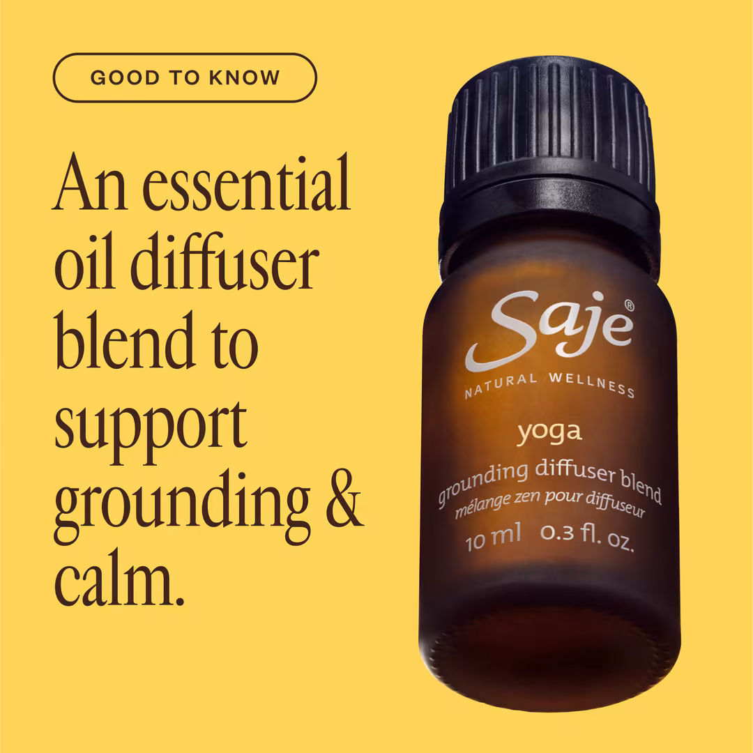 Saje Natural Wellness  Yoga Grounding Diffuser Blend