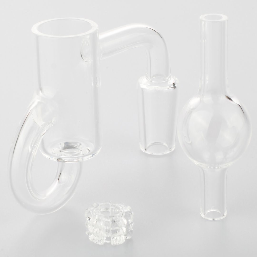 14mm Male Diamond Knot Loop Recycler Quartz Banger