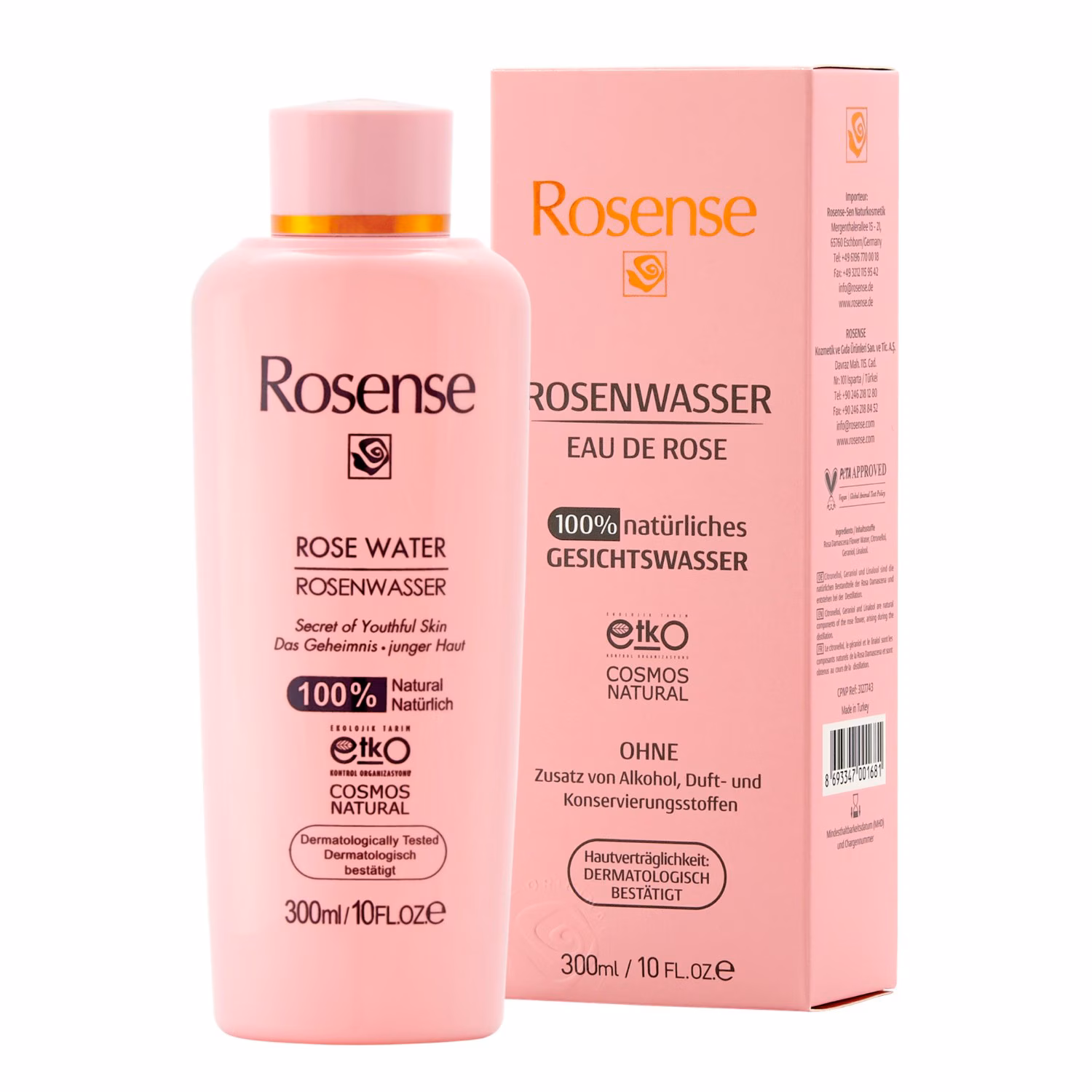Rosenswasser 100% natürlich 300ml