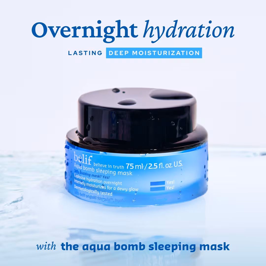 belif  Aqua Bomb Hydrating Sleeping Mask with Panthenol