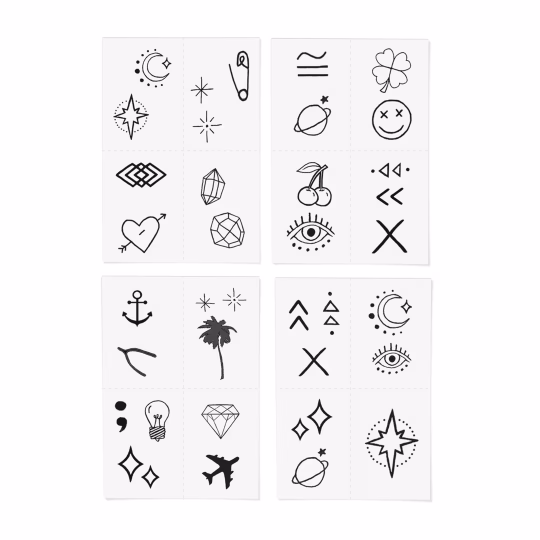 Inked by Dani  Lil' Tats Temporary Tattoo Pack