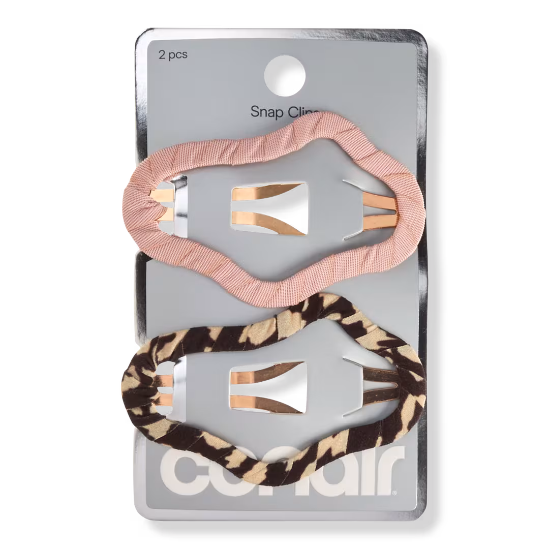 Conair Accessories  Fabric-Wrapped Snap Clips