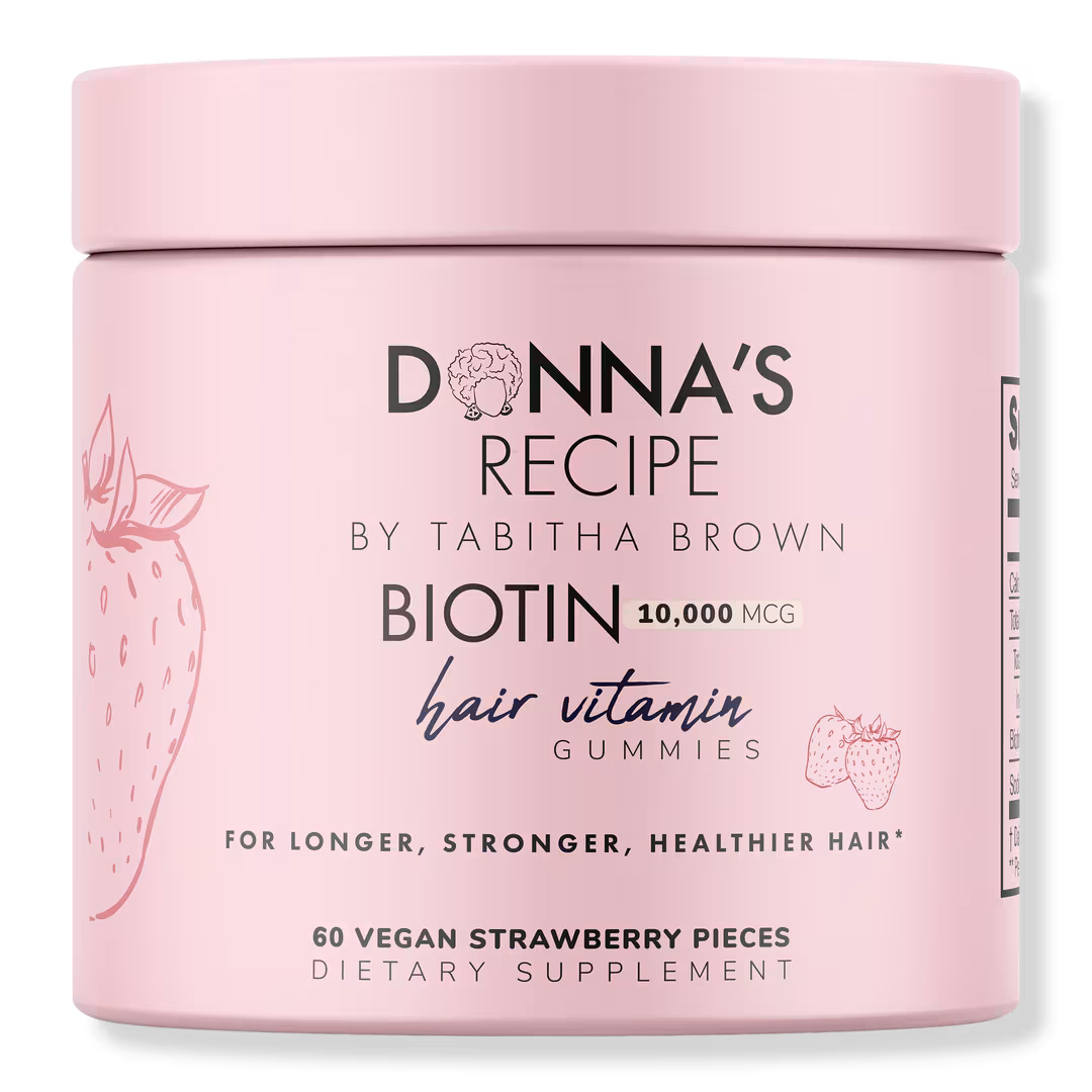 DONNA'S RECIPE  Strawberry Biotin Hair Vitamin Gummies