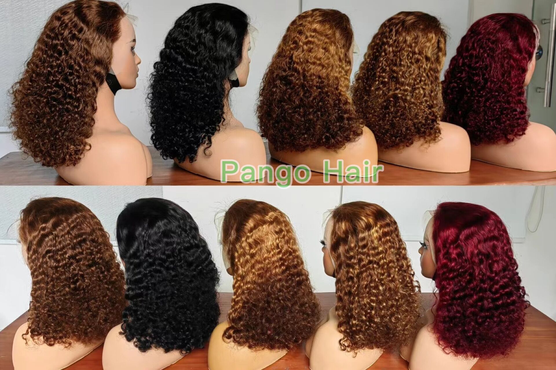 13A Double Drawn 13x4 frontal curly wig 150 Pango