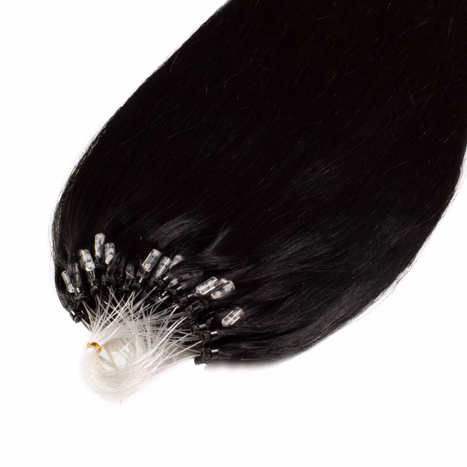 Microring Extensions Premium Echthaar #2/0 Schwarz 1g