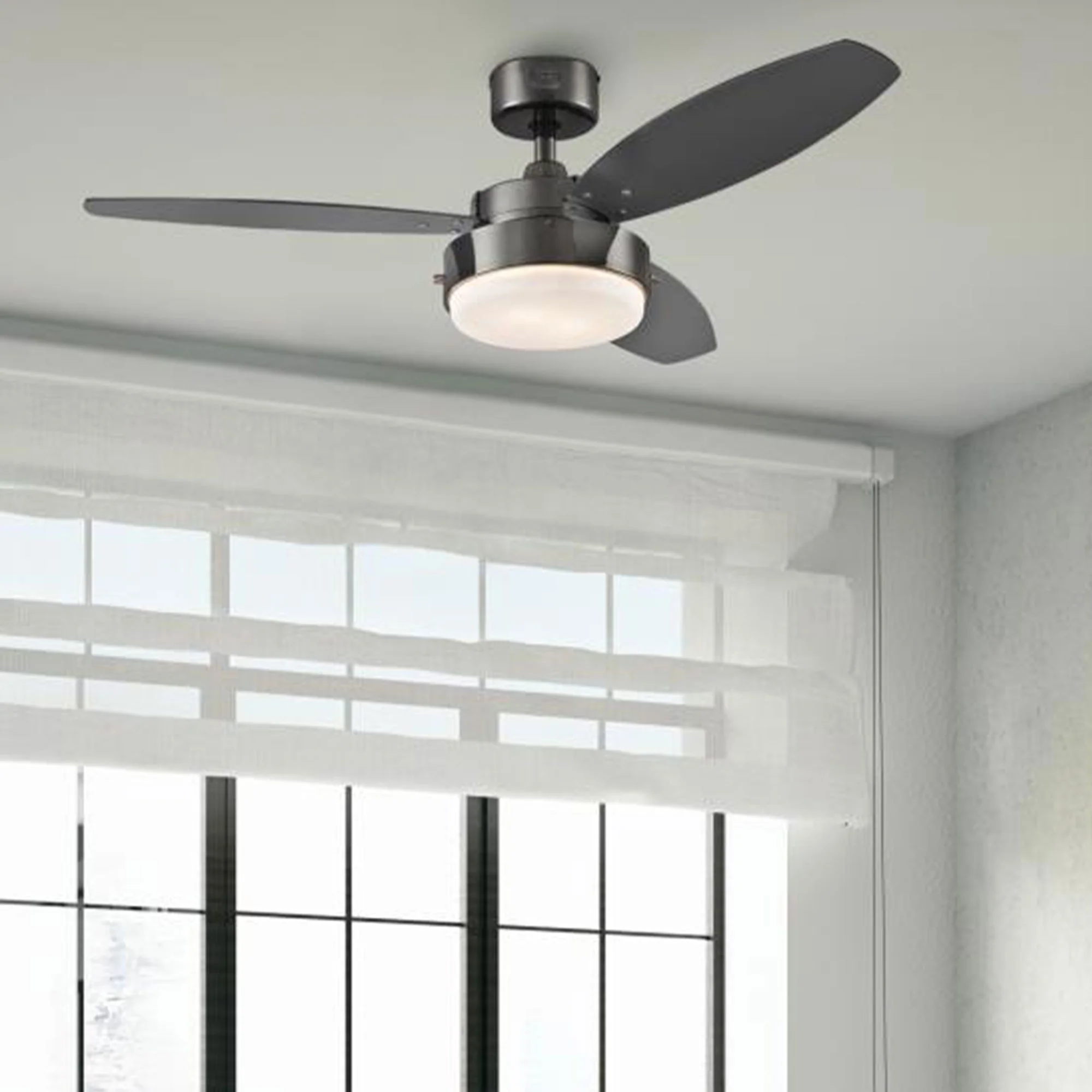 Westinghouse Alloy Ceiling Fan with LED Light, Reversible Blades, 42 Inch