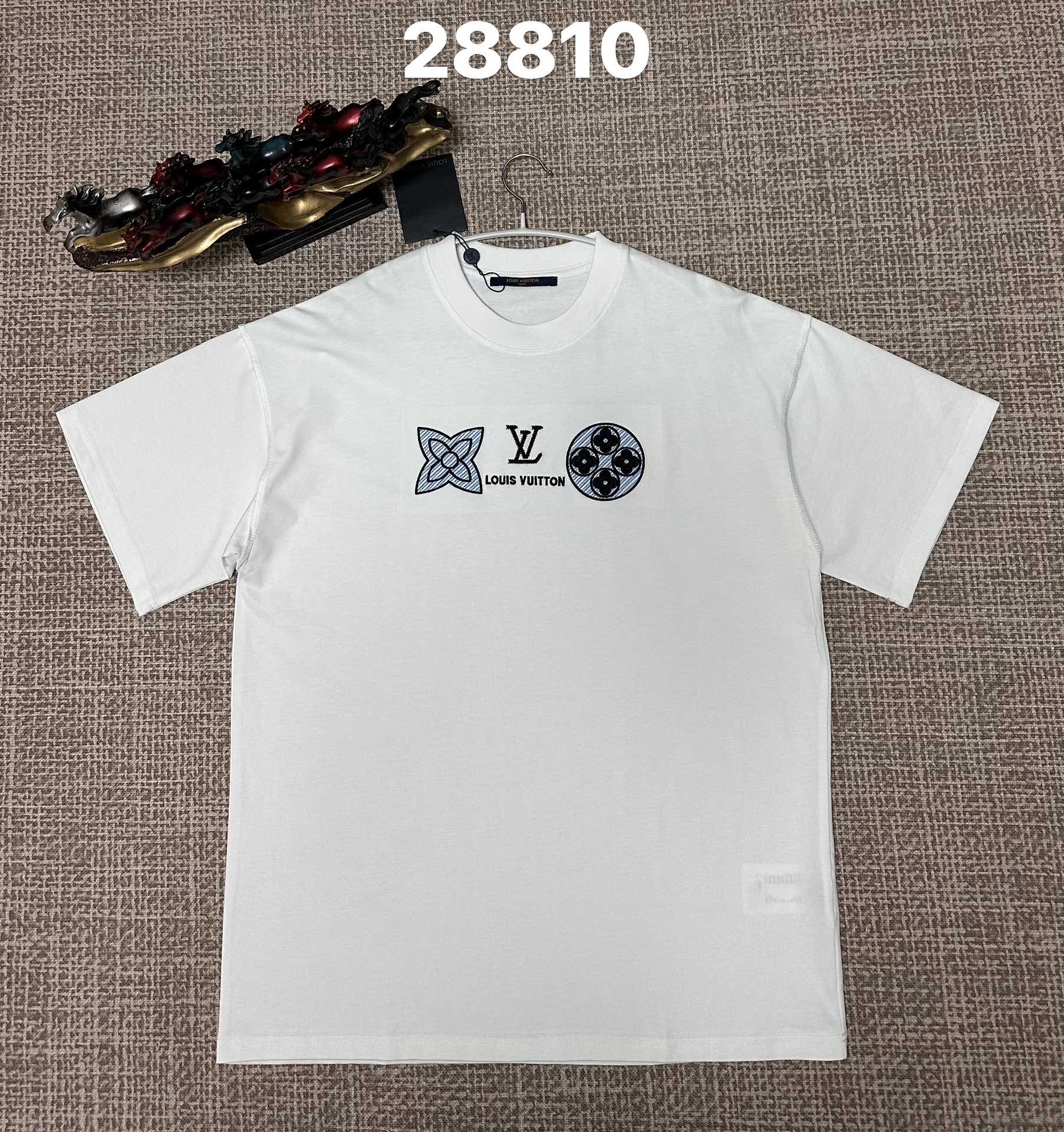 LV Monogram Flowers Logo T-Shirt