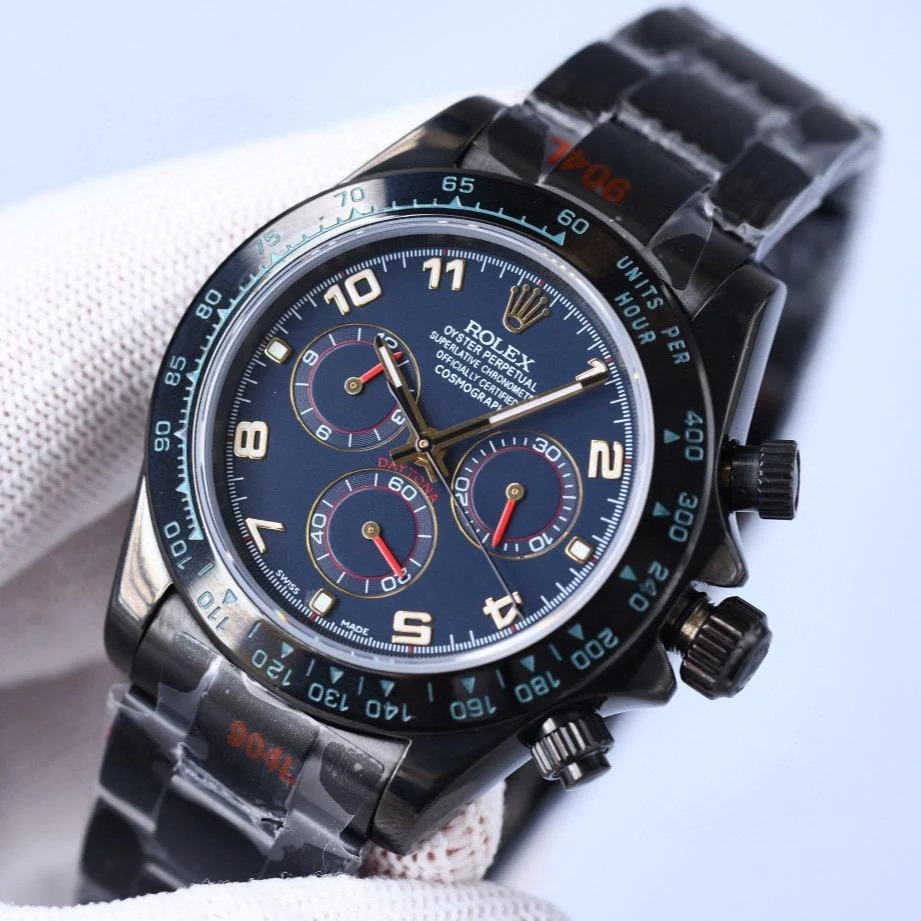 Rolex Watch DAYTONA CUSTOM BLAKEN 40MM BLACK CASE Watch