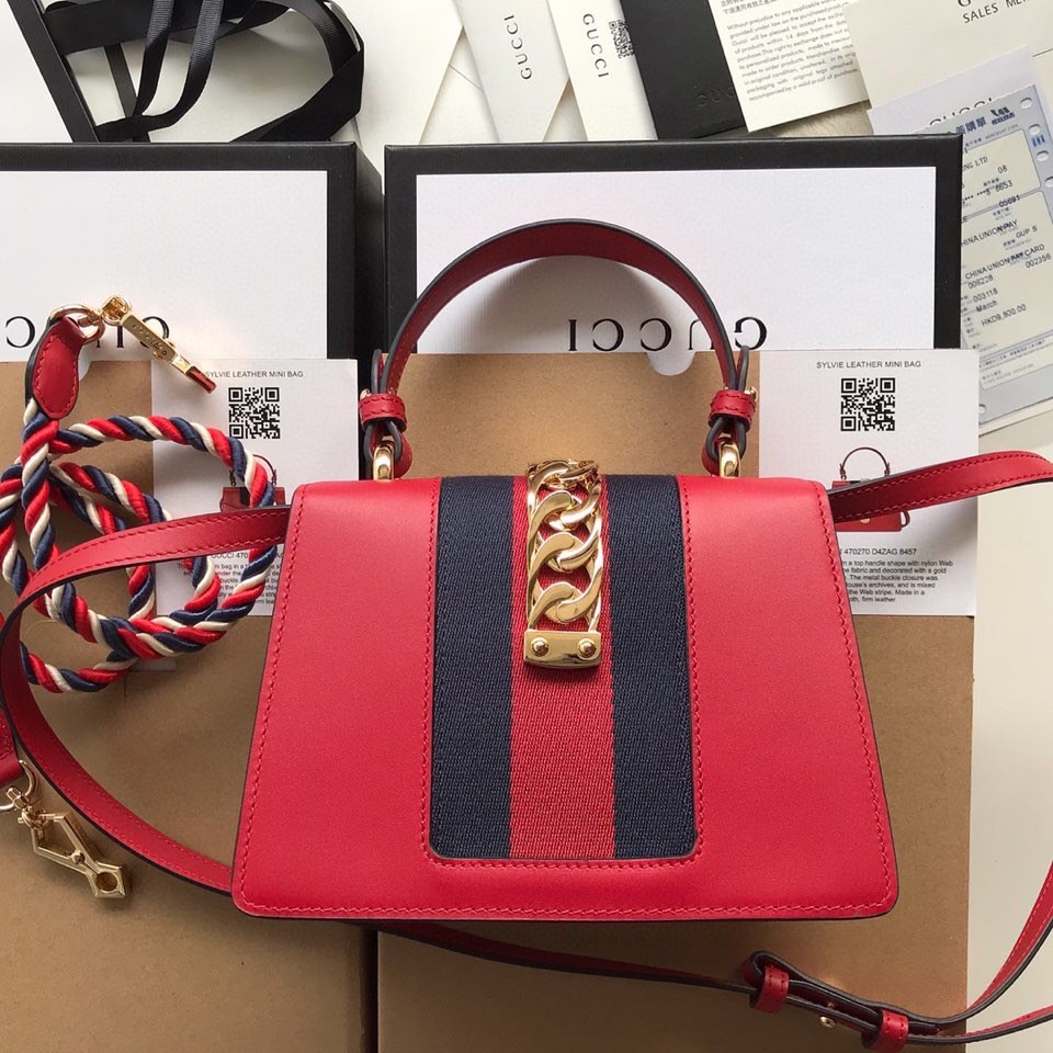 Gucci Sylvie Small top handle bag 470270
