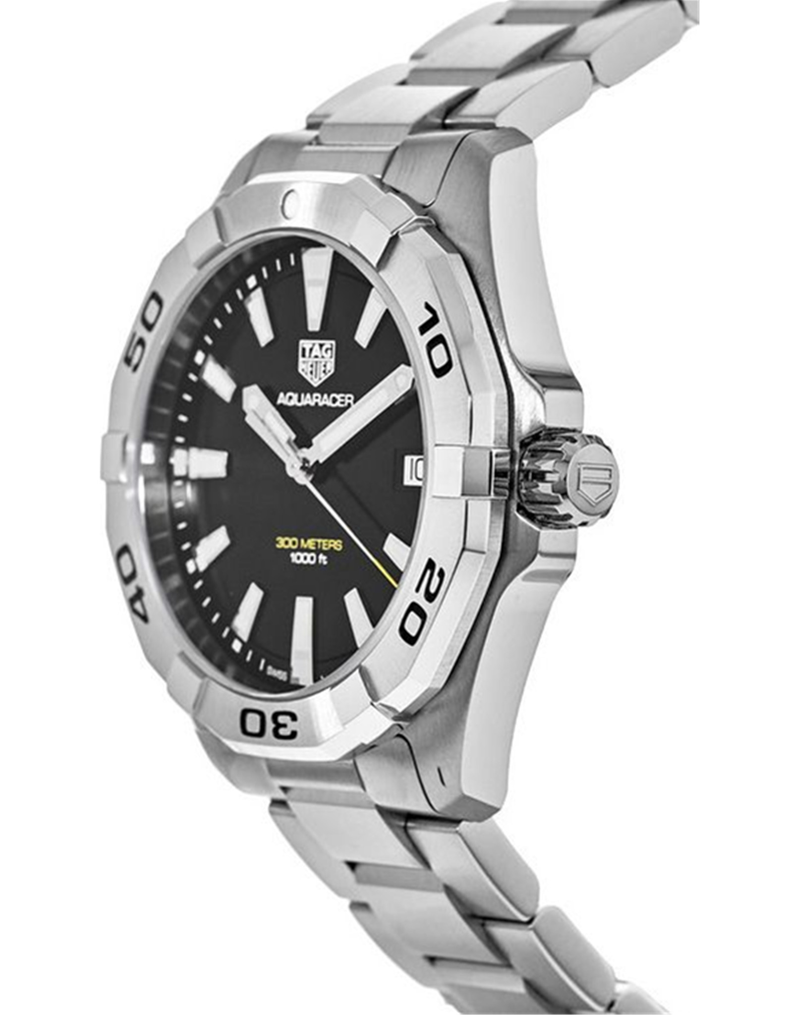 Replica Tag Heuer Aquaracer Brushed Black Dial Men's Watch WBD1110.BA0928 41MM