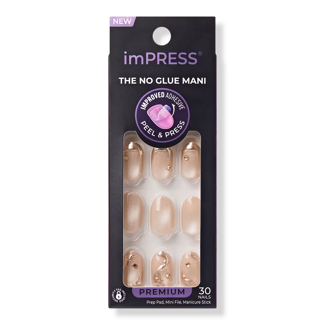 Kiss  Impress Premium Short Oval Press On Nails, Over The Top