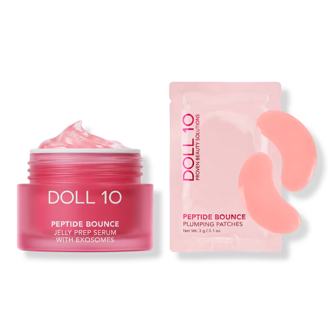 Doll 10  Peptide Bounce Jelly Prep Serum and Plumping Eye Patch Set