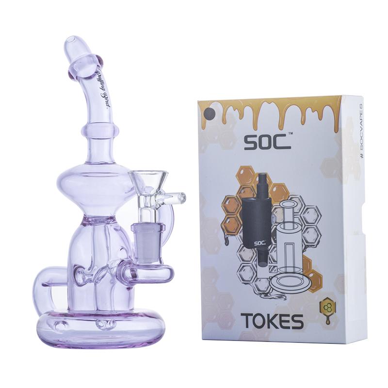 Mini Hanger Recycle Dab Rig w/ SOC Tokes Vaporizer Set