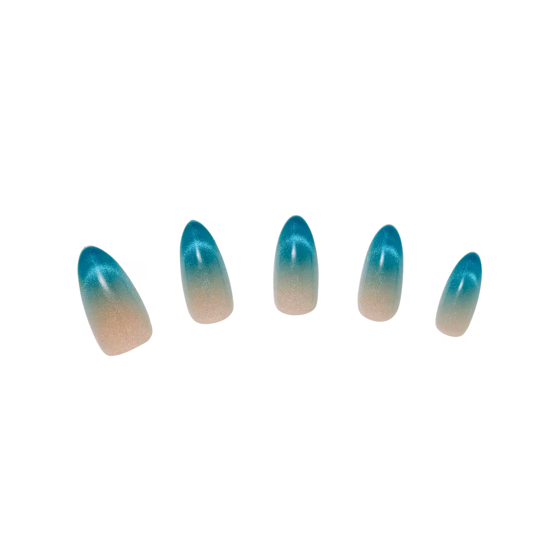 Nail Reformation  Ocean Glass Press On Nails