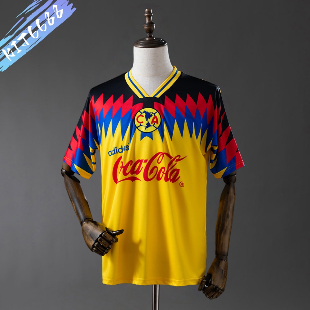 1995 Club America Home Retro Football Shirt (Fans version)