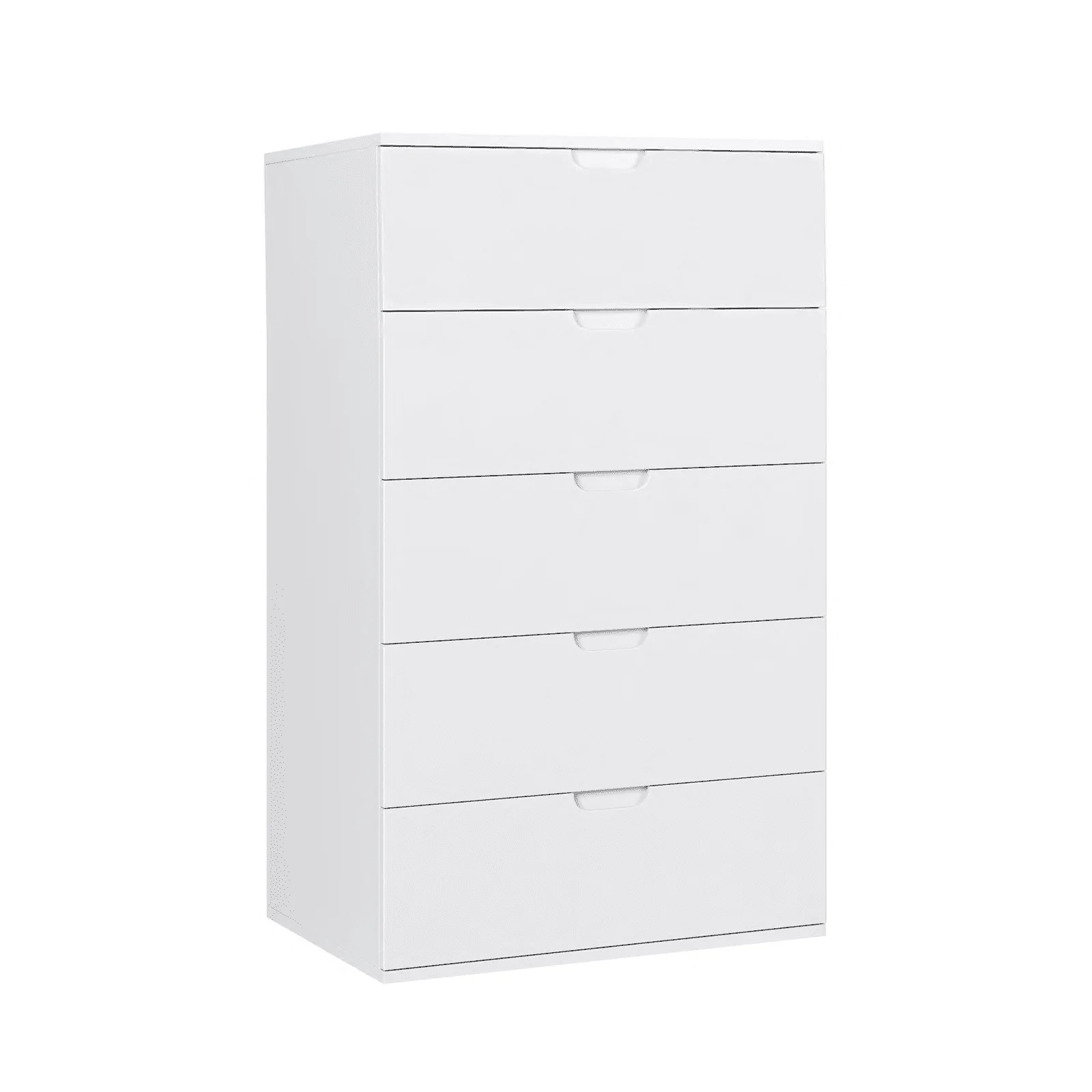 Homfa 6 Drawers Dresser, 47"H White Dresser, Modern Chest with Drawer for Bedroom