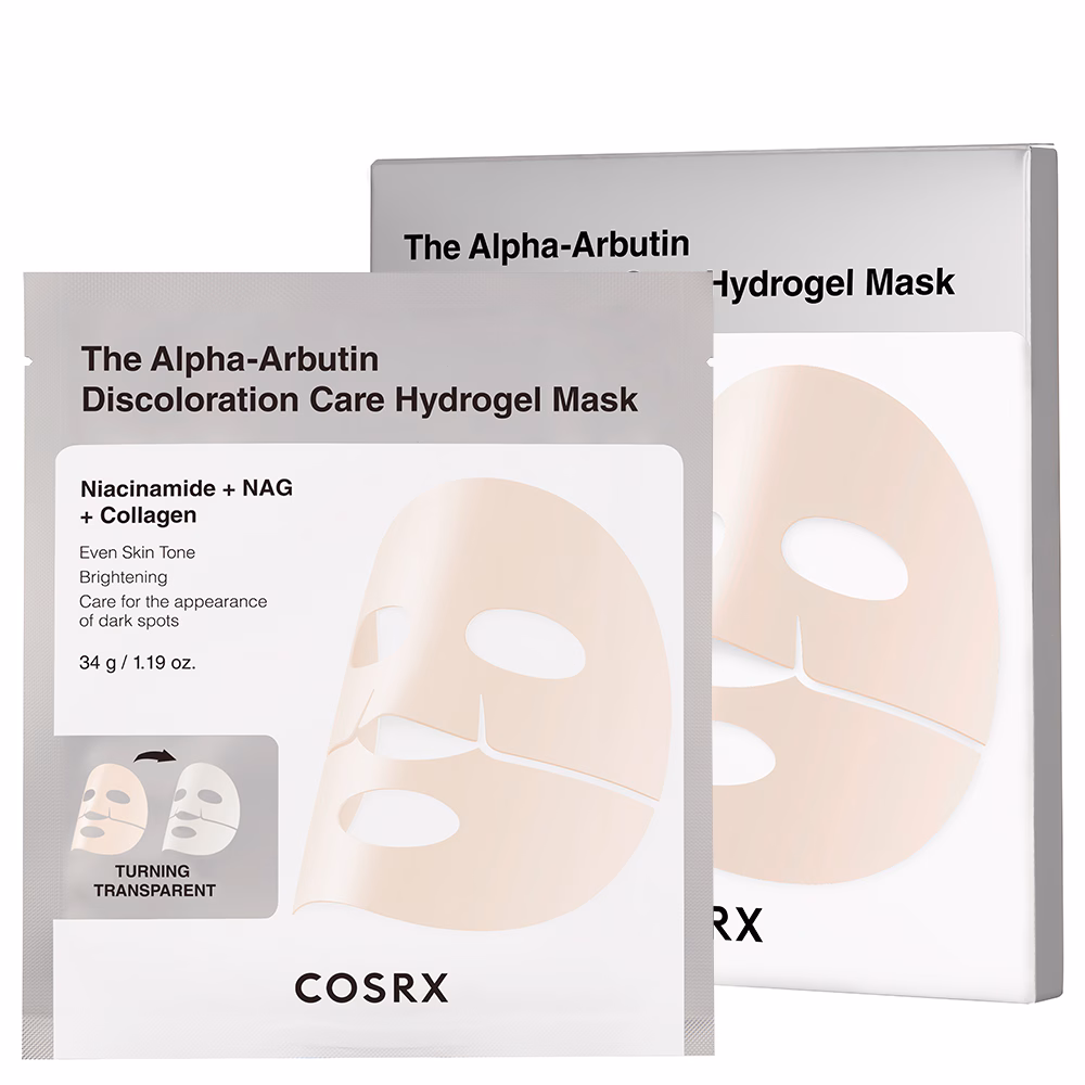 The Alpha-Arbutin Discoloration Care Hydrogel Mask 3er Pack