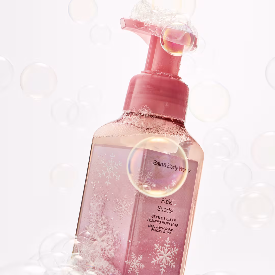Bath & Body Works  Pink Suede Gentle & Clean Foaming Hand Soap