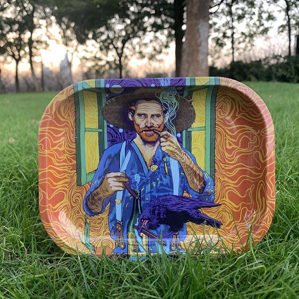 Animation Pattern Metal Cigarette Rolling Tray