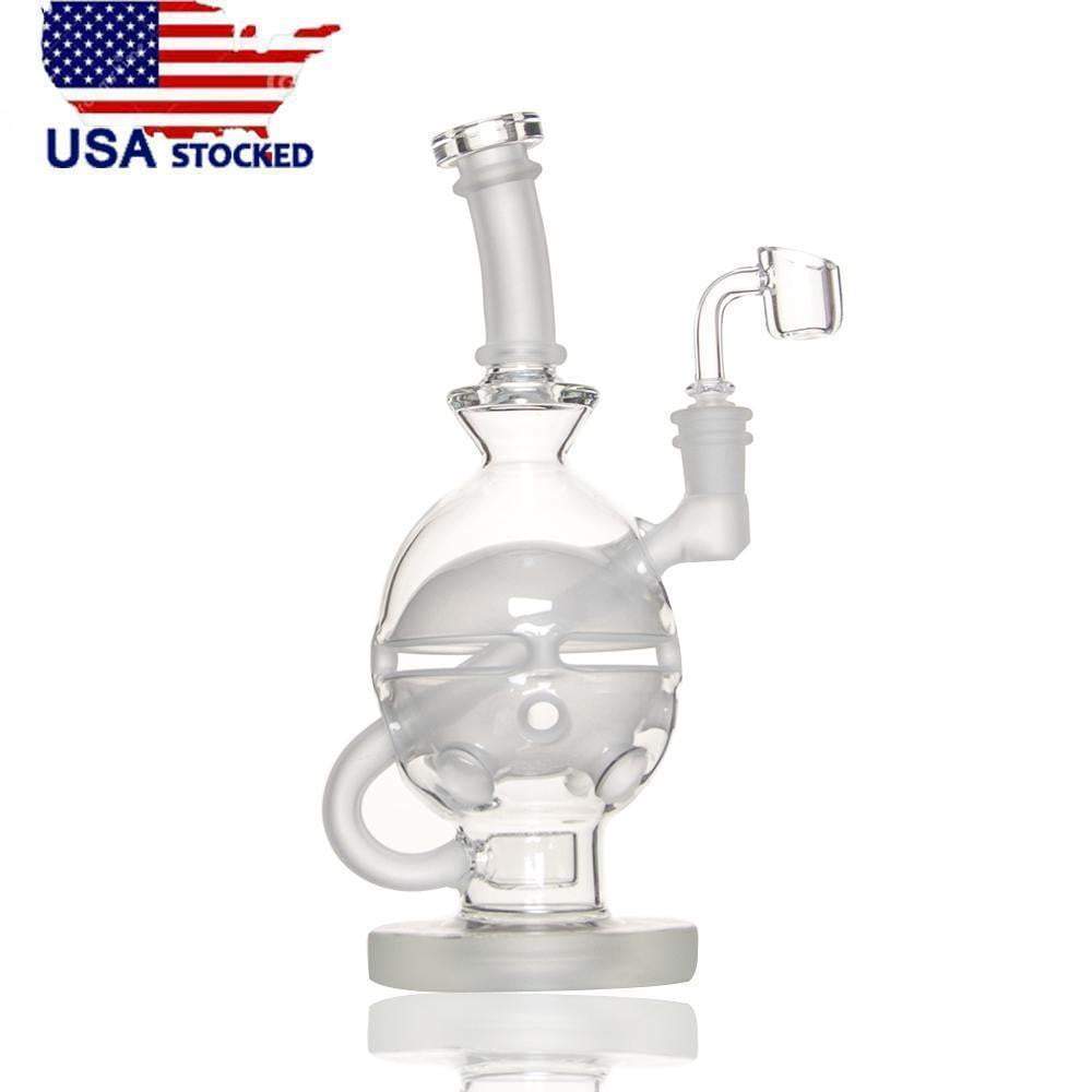 9 inch Fabsphere with Flower of Life perc 14.5mm