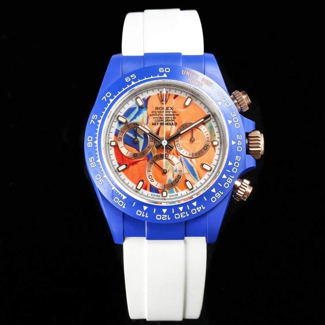 Rolex Watch DAYTONA CUSTOM 40MM AET PICASSO BLUE CASE Watch