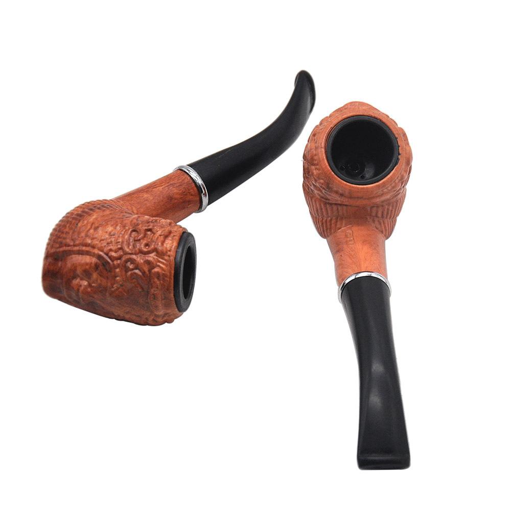 Classic Engraved Wooden Pipe