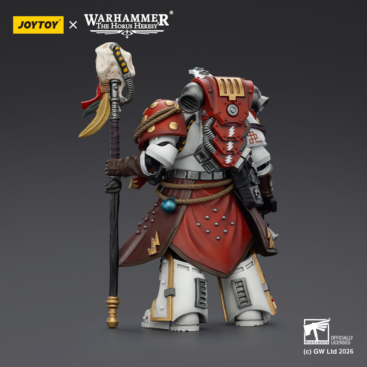 JOYTOY Warhammer 40K 1: 18 White Scars Stormseer Consul and Legion Praetor in Cataphractii Terminator Armour - JOYTOY WORLD