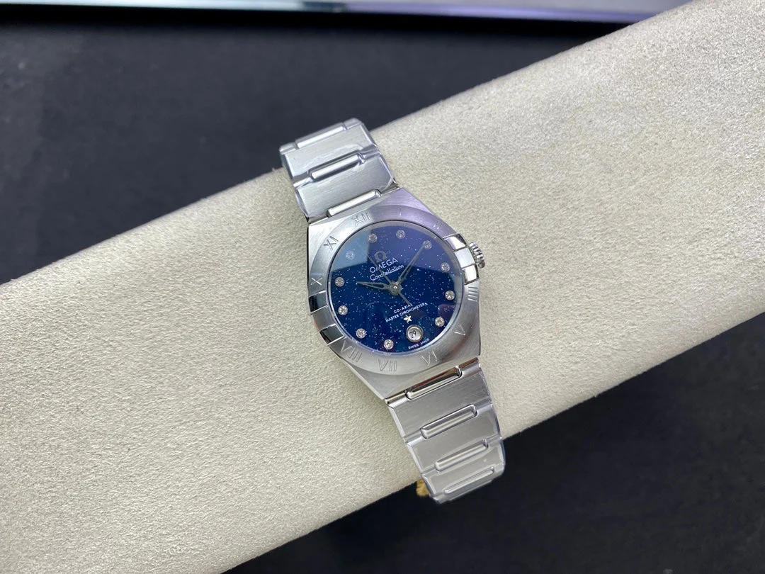 Omega Watch Constellation 29mm Silver Blue Dial