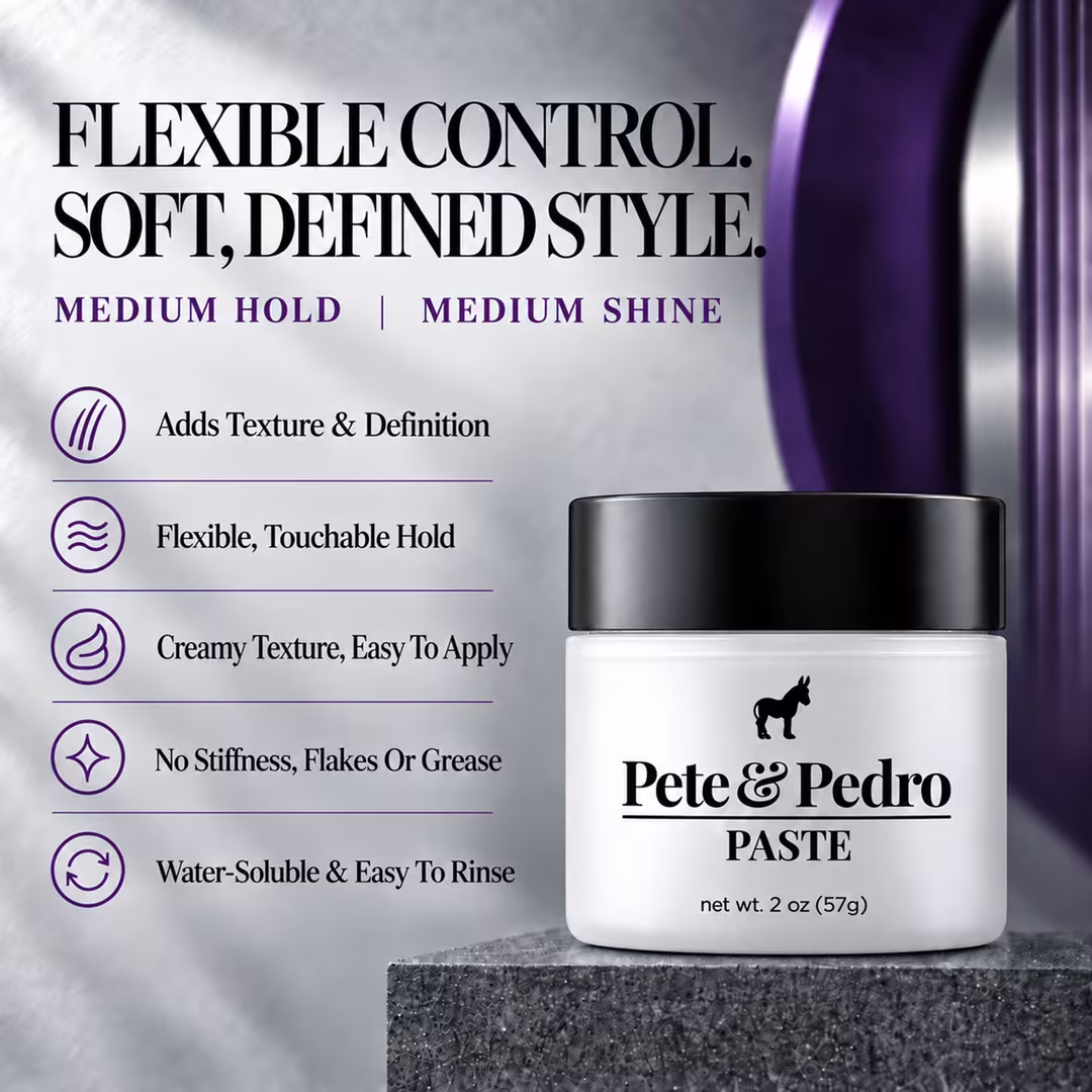 Pete & Pedro  Hair Paste With Medium Hold Natural Shine