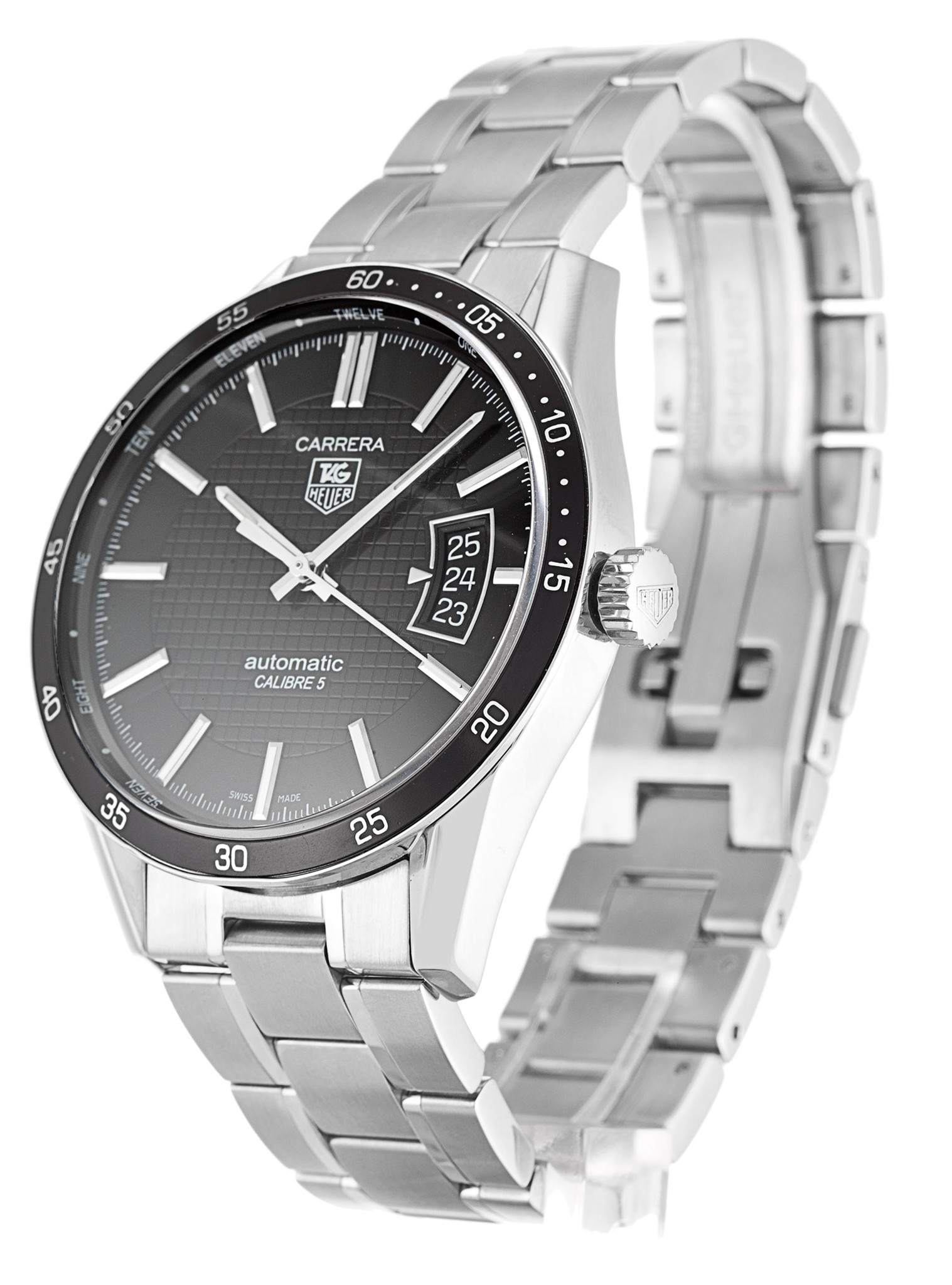 Replica Tag Heuer Carrera WV211M.BA0787 Black Dial Stick Markers 39MM