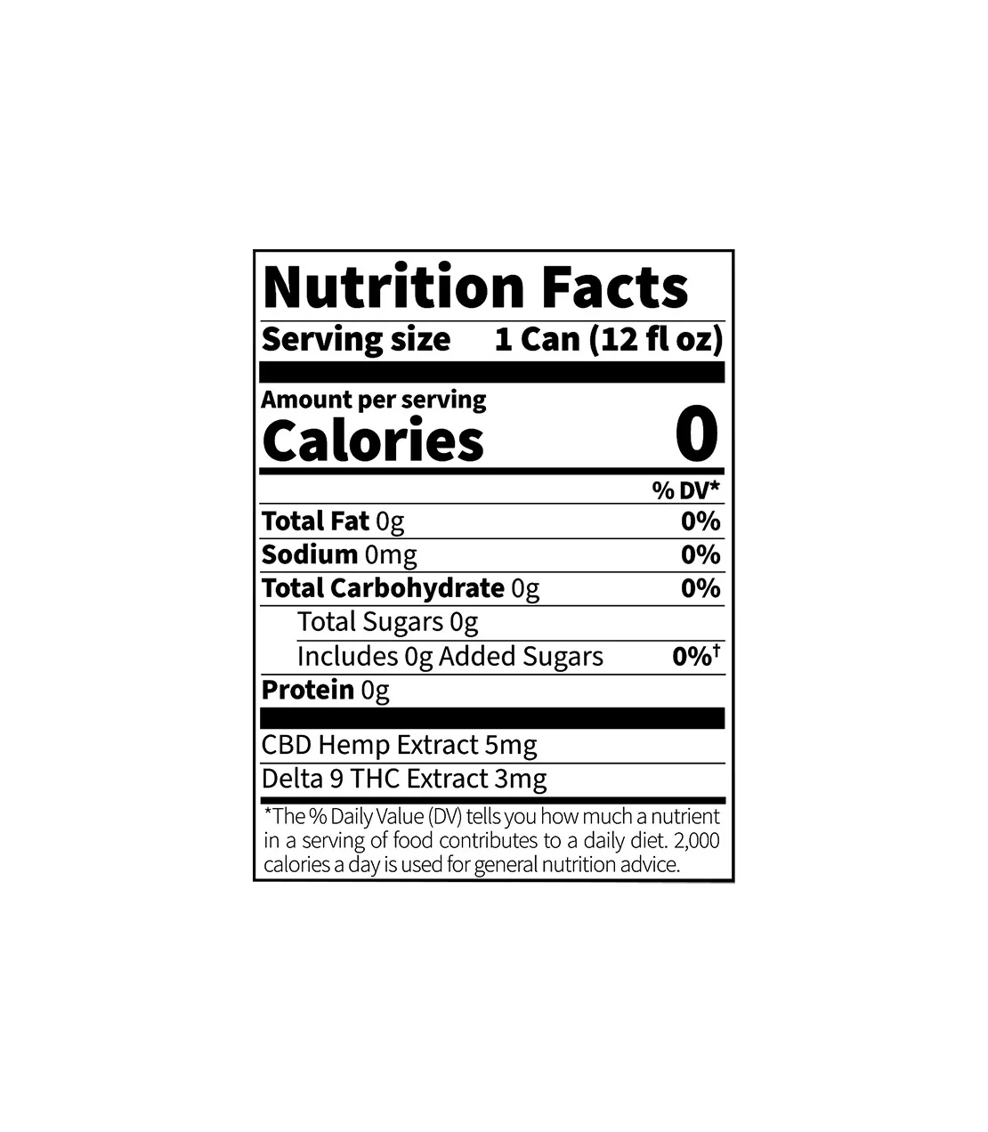 Lite Lime Sparkling Water – 3 MG Delta-9 THC