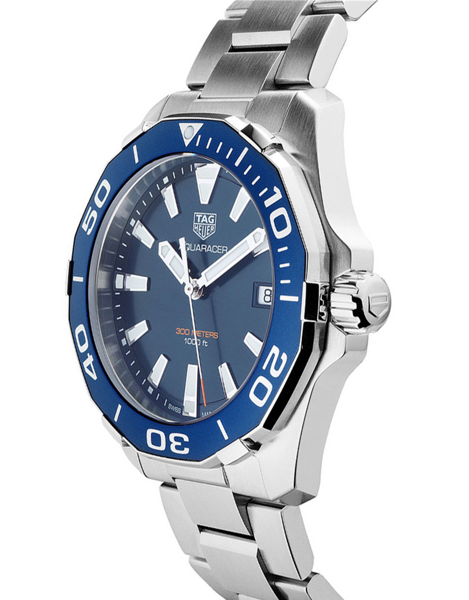 Replica Tag Heuer Aquaracer Blue Dial Stainless Steel Case Men's Watch WAY111C.BA0928 41MM