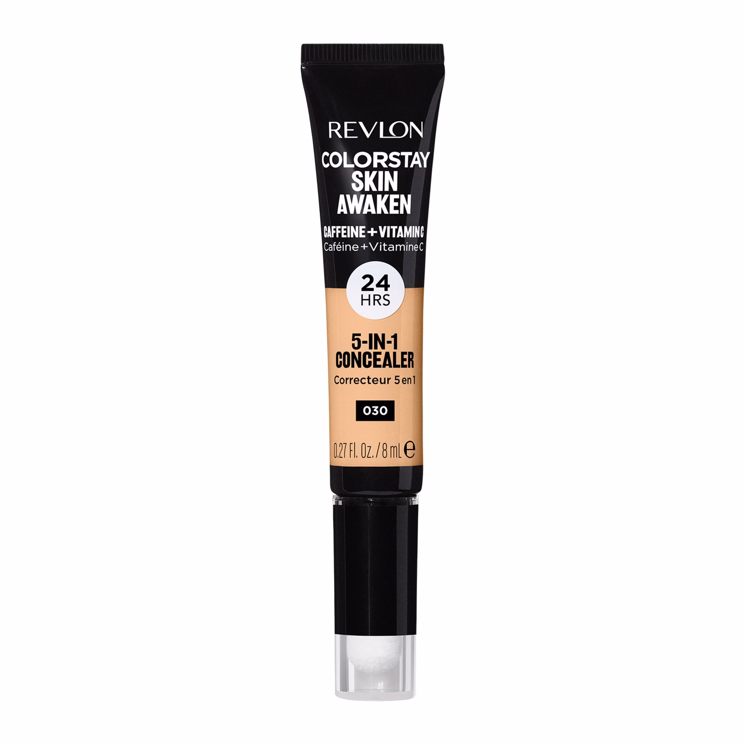 Revlon ColorStay Skin Awaken 5-in-1, Leichter, langanhaltender Gesichtskorrektor mit Koffein und Vitamin C, für Unreinheiten, dunkle Kreise, 005 Fair