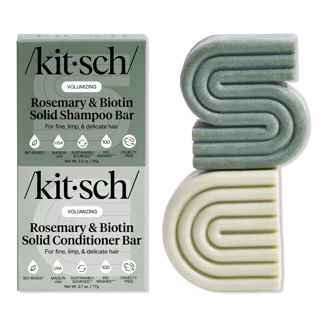 Kitsch  Rosemary & Biotin Volumizing Shampoo and Conditioner Combo Pack