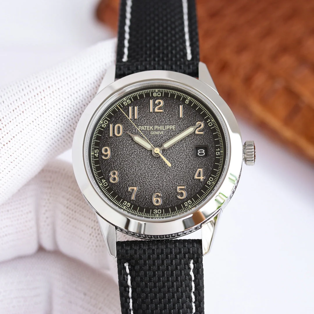 Patek Watch CALATRAVA 5226G-001 SILVER CASE BLACK DIAL